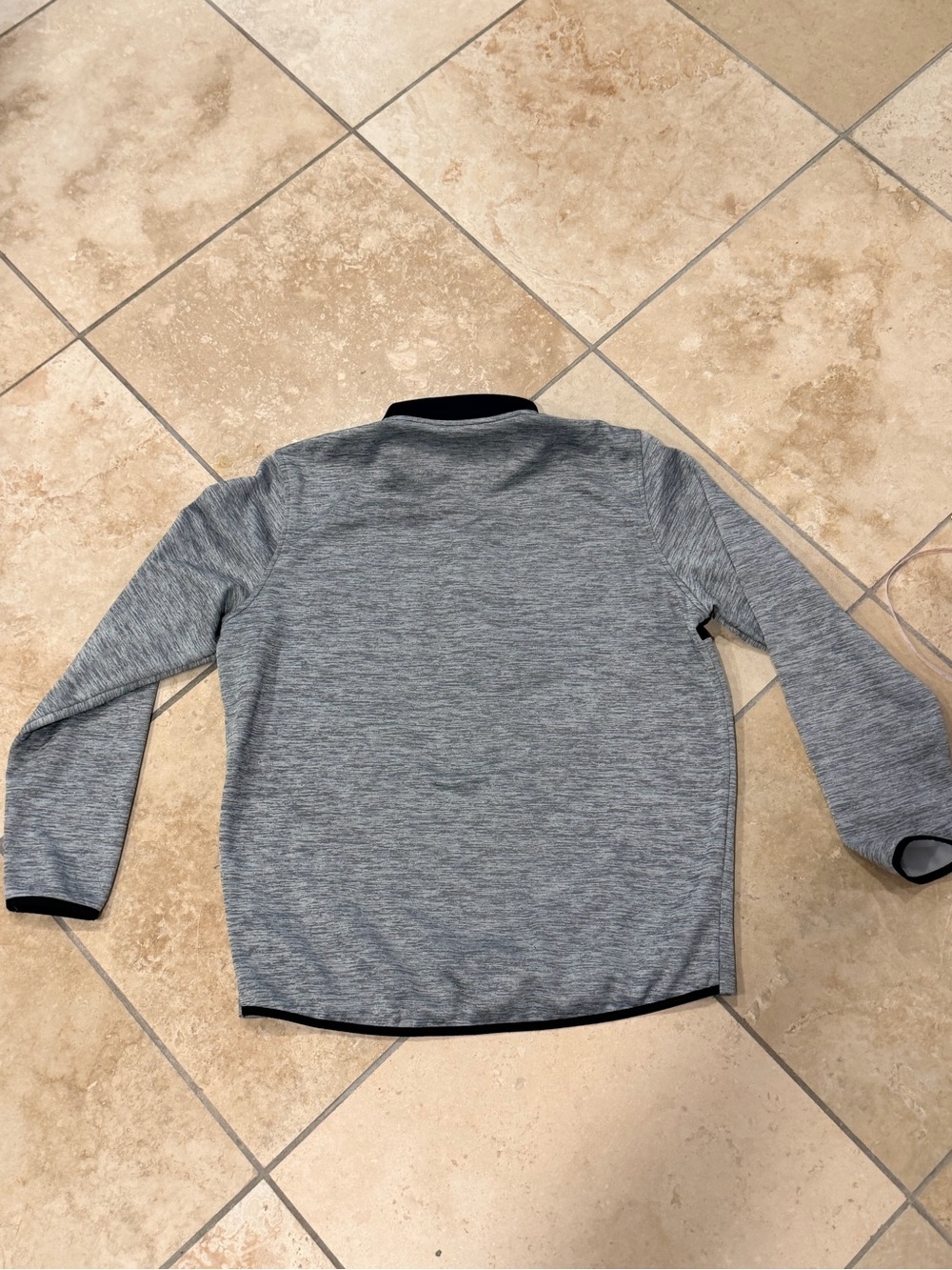 LG Black and Heather Gray Half-Zip Sweater - Picture 2 of 6